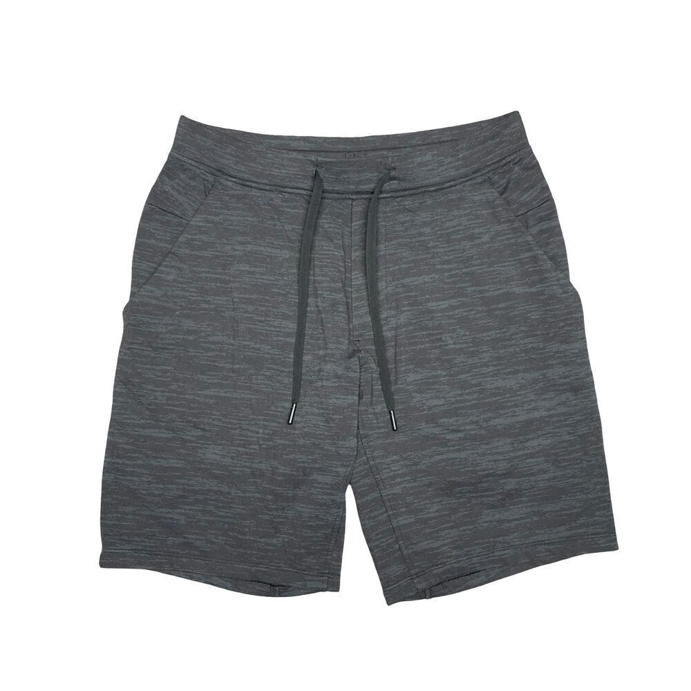 Lululemon Mens Gray Drawstring Waist City Sweat Regular Fit Sweat Short Size M